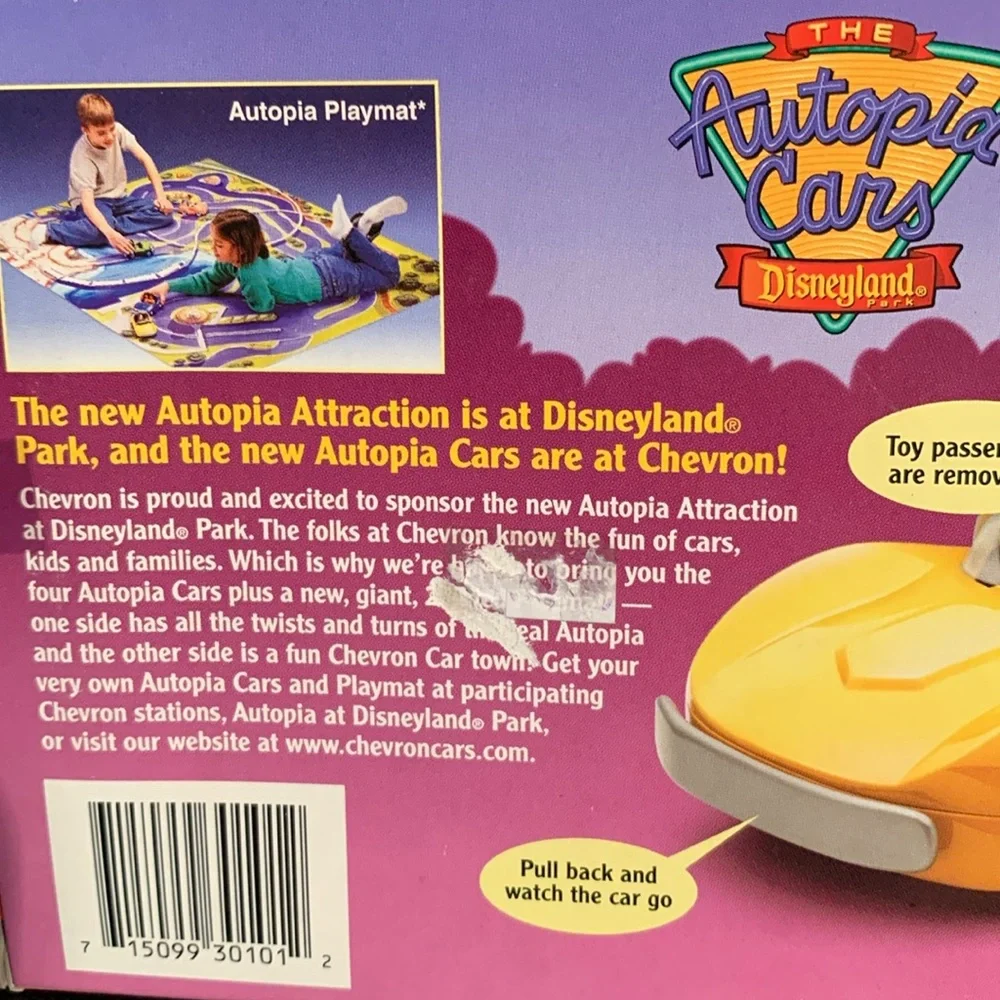 Disneyland Autopia Yellow Classic Collectible Car-Vintage 🆕